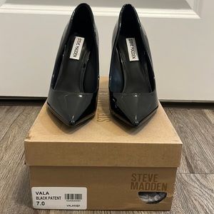 BRAND NEW Steve Madden Val’s Black Patent Heels